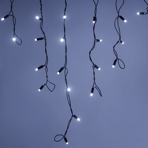 Светодиодная гирлянда ARD-EDGE-PRO-4000x600-BLACK-128LED-FLASH WHITE (230V, 8W) (Ardecoled, IP65)