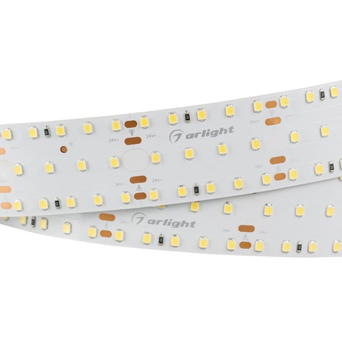Лента светодиодная S2-2500 24V White 5500K 34mm (2835, 280 LED/m, LUX) (Arlight, 25 Вт/м, IP20)