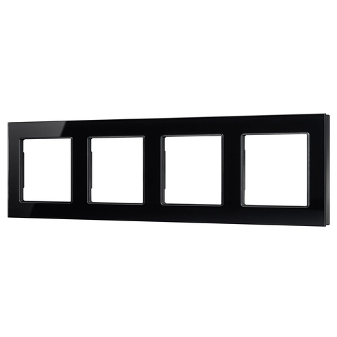 Рамка стеклянная FRM-GLARE-GS-4-BK (Arlight, -)