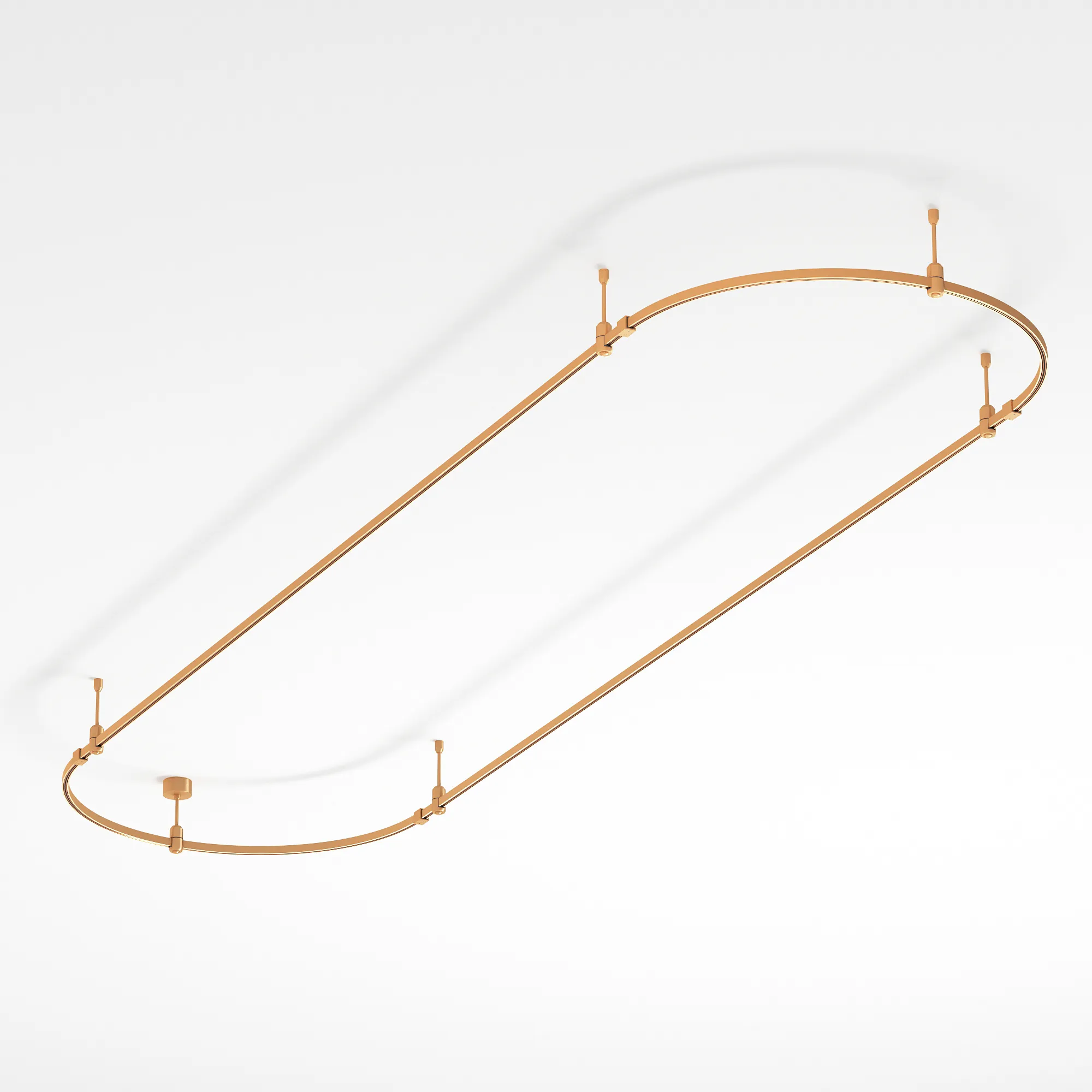 Трек ART-APRIORI-OVAL-ROD-200-3000x1000 (GD) (Arlight, IP20 Металл, 3 года)