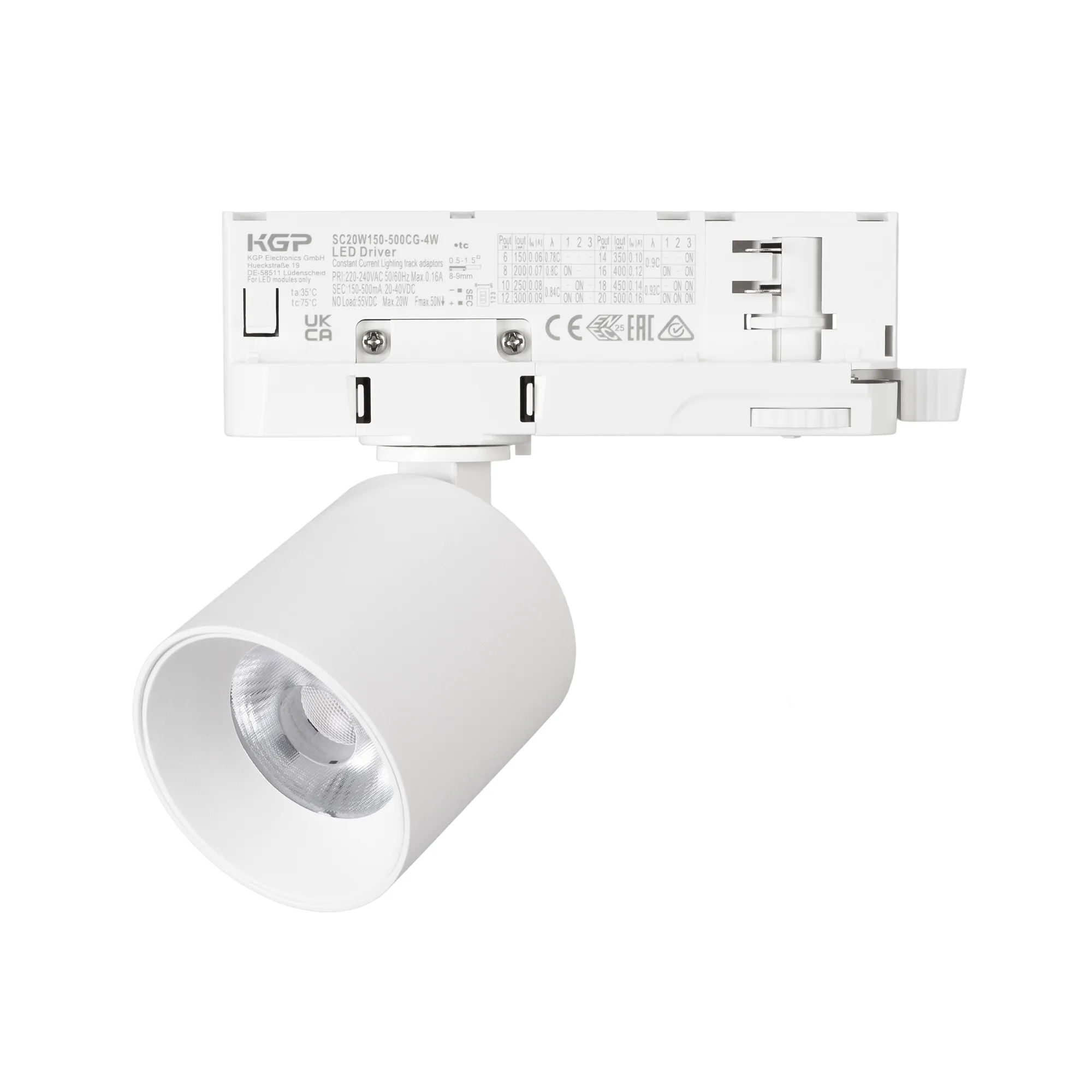 Светильник LGD-DYKE-4TR-R60-8W Warm3000 (WH, 38 deg, 230V, DALI) (Arlight, IP20 Металл, 5 лет) - изображение товара