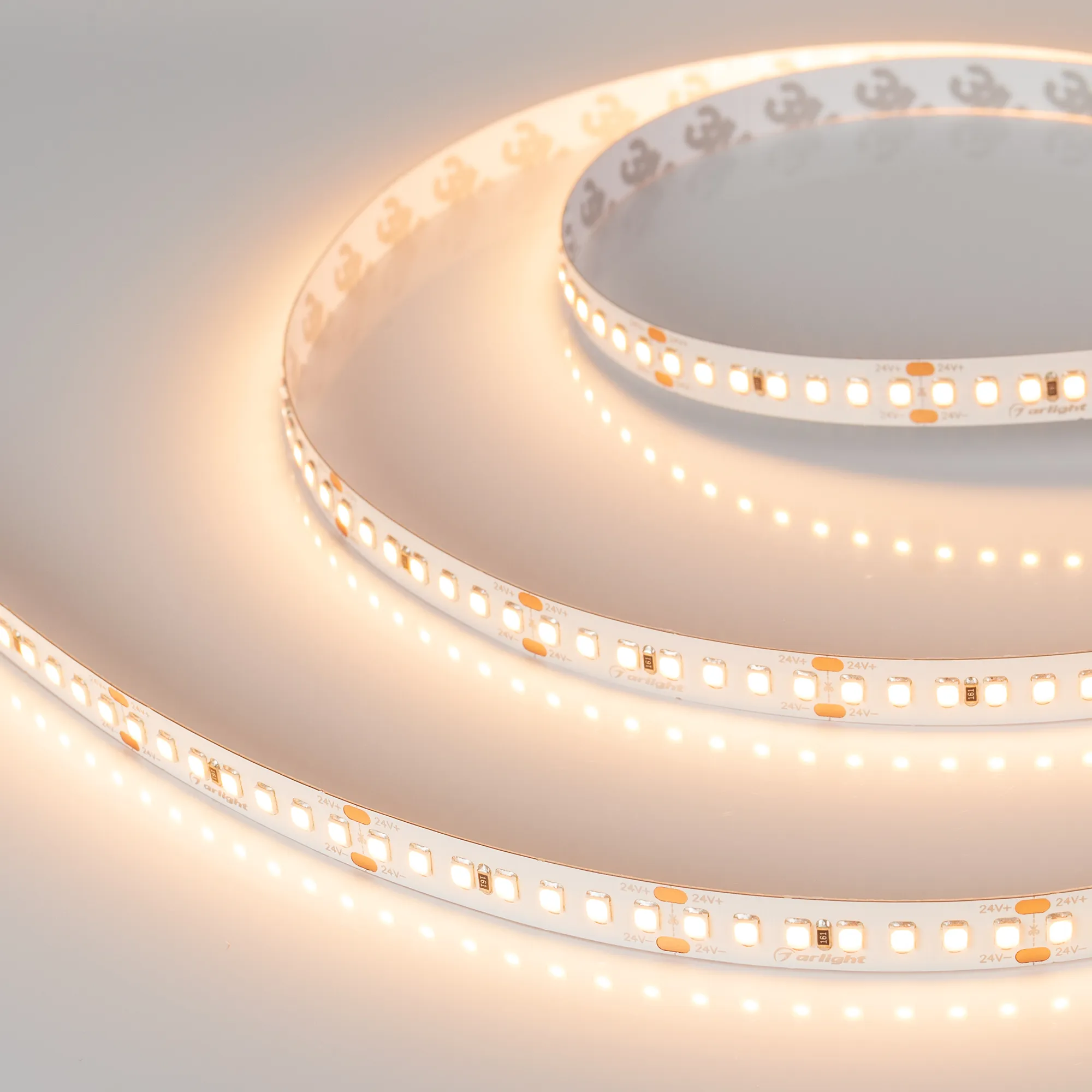 Лента светодиодная RT-A168-10mm 24V Warm2700 CRI98 (17 W/m, IP20, 2835, 5m) (Arlight, Открытый) - изображение товара